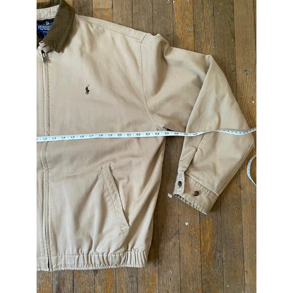 Vintage Tan & Brown Polo Ralph Lauren Harrington Jacket | Corduroy - (Men’s L) - Picture 9 of 12